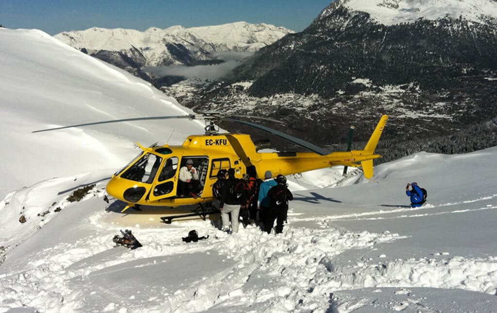 Heliski on the Pyrenees with Edurne Pasaban